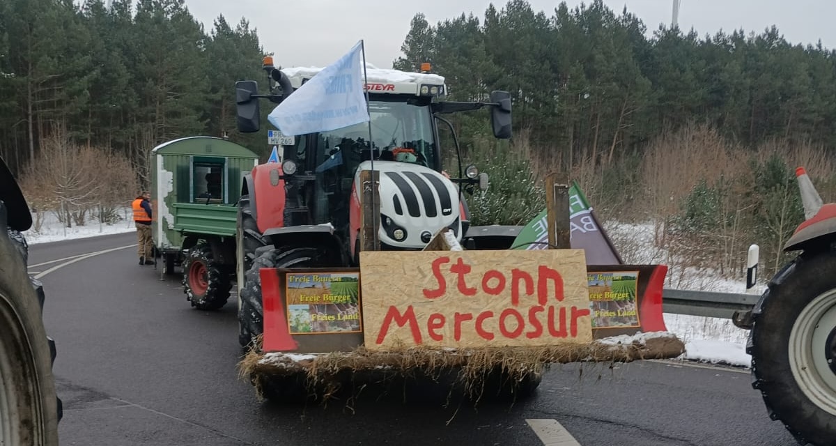 Heute morgen an der Autobahnzufahrt Herzsprung an der A24